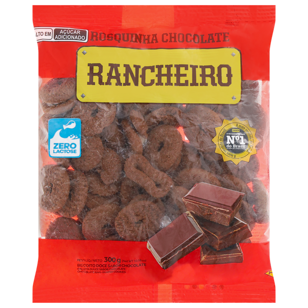 Biscoito Rancheiro Rosquinha Chocolate 300g