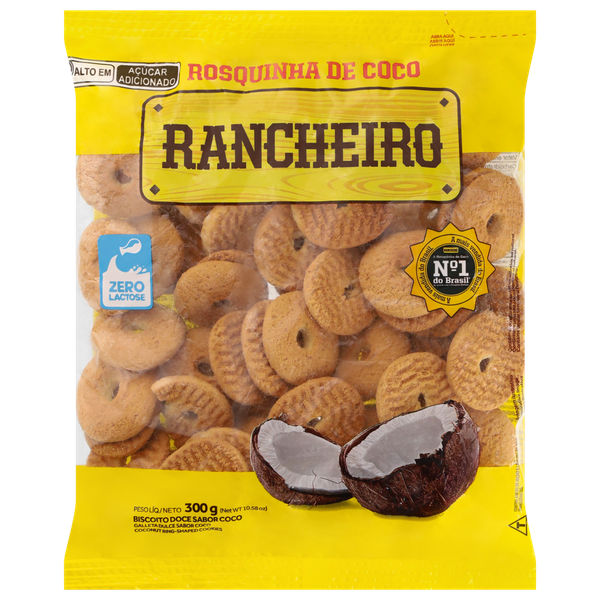 Biscoito Rancheiro Rosquinha Coco 300g
