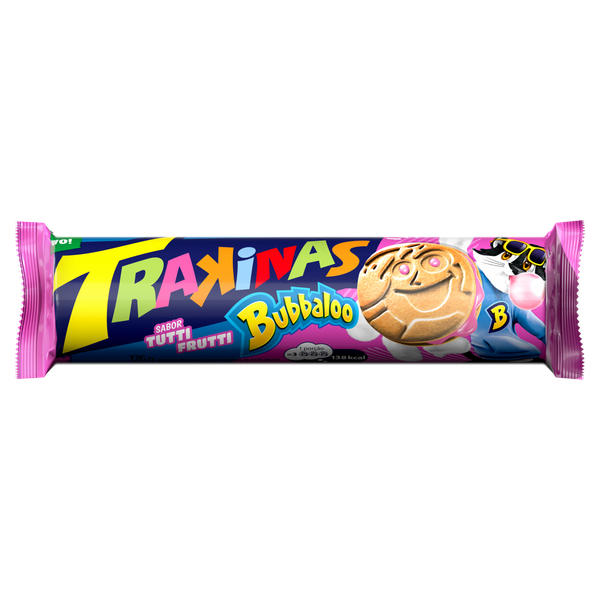 Biscoito Trakinas Recheado Tutti Frutti 126g