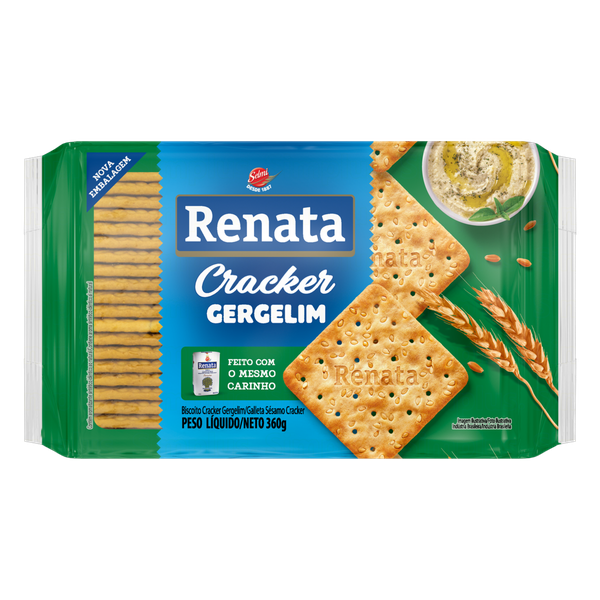 Biscoito Renata Cracker Gergelim 360g