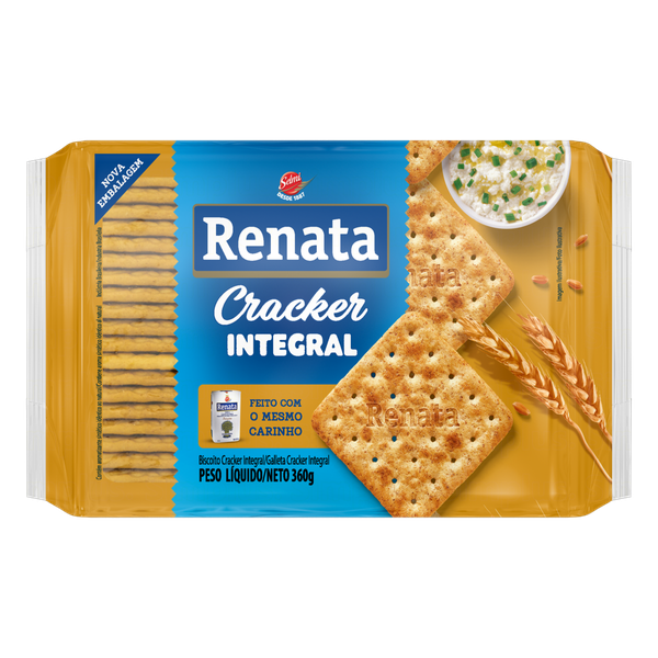 Biscoito Renata Cracker Integral 360g