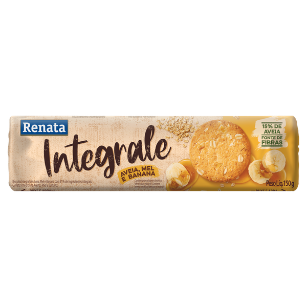 Biscoito Renata Integrale Banana e Mel 150g
