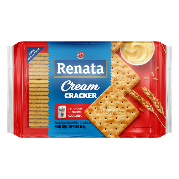 Biscoito Renata Laminado Cream Cracker 360g