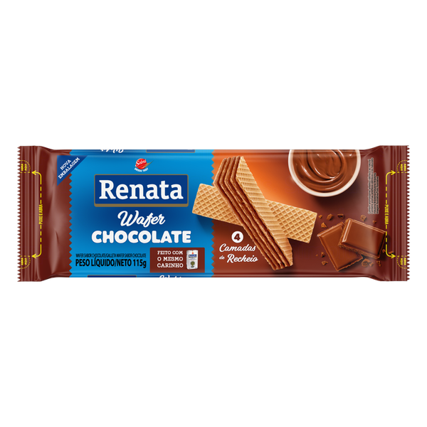 Biscoito Renata Wafer Chocolate 115g