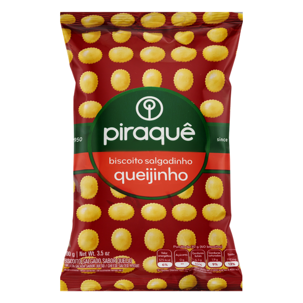 Biscoito Piraquê Salgadinho Queijo 100g