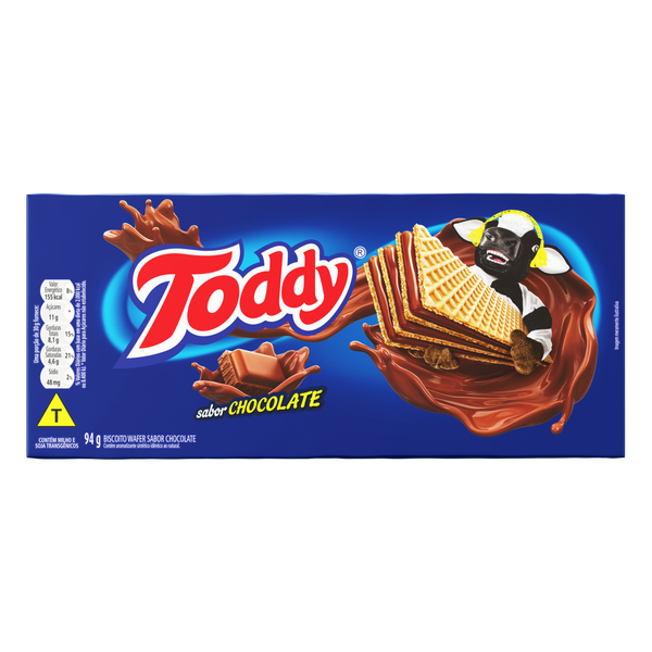 Biscoito Toddy Wafer Chocolate 94g