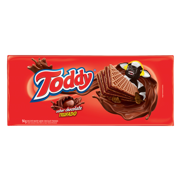 Biscoito Toddy Wafer Chocolate Trufado 94g