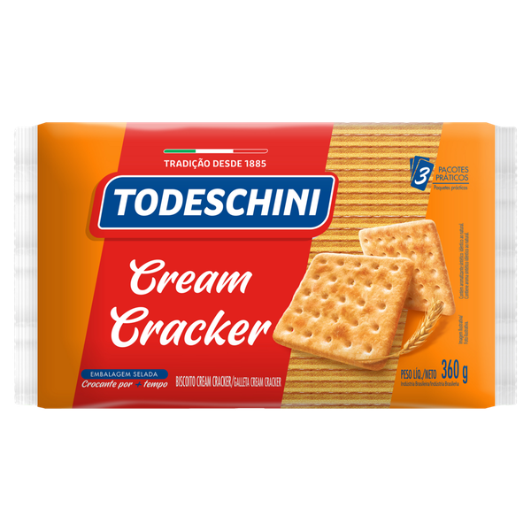 Biscoito Todeschini Cream Cracker 360g