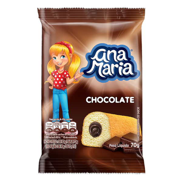 Bolo Ana Maria Chocolate 70g