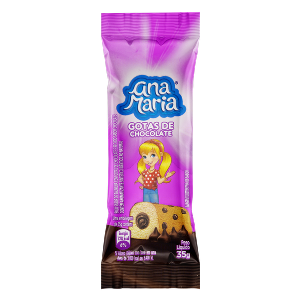 Bolo Ana Maria Gotas de Chocolate 35g