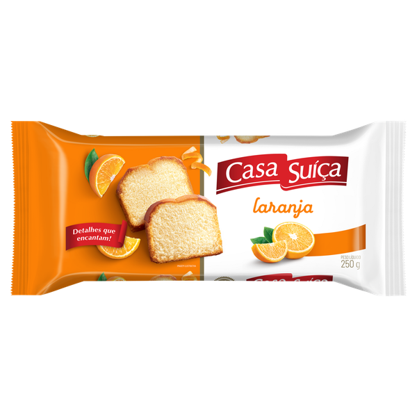 Bolo Casa Suíça Café da Manhã Laranja 250g