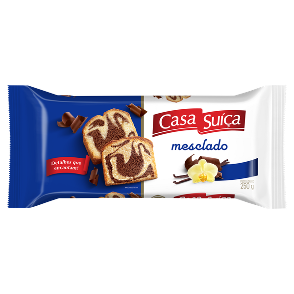 Bolo Casa Suíça Café da Manhã Mesclado 250g