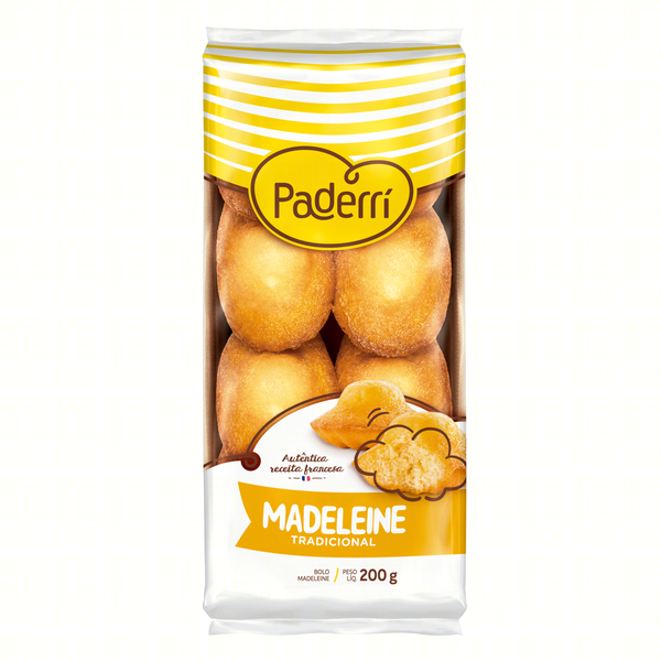 Bolo Paderri Madeleine Tradicional 200g