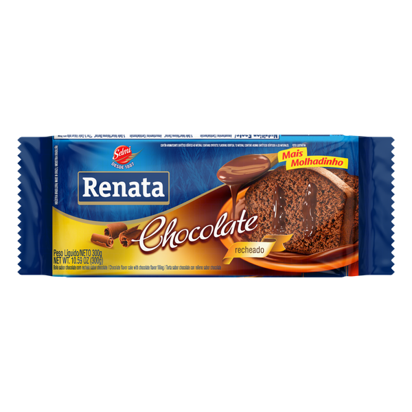 Bolo Renata Recheado Chocolate 300g