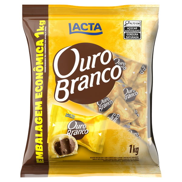 Chocolate Lacta Bombom Ouro Branco 1kg