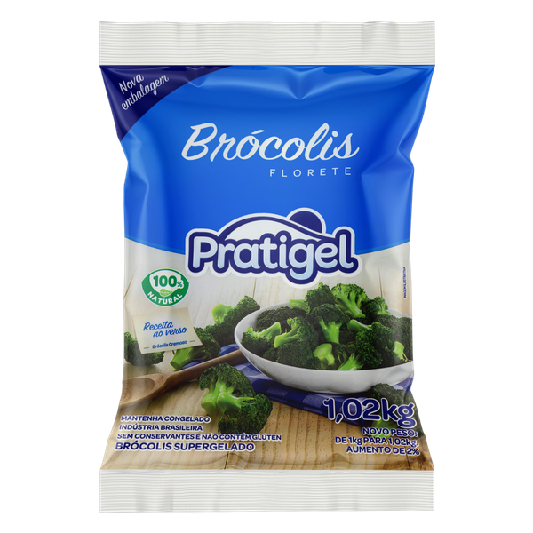 Brócolis Pratigel Pedaços Congelado 1,02kg