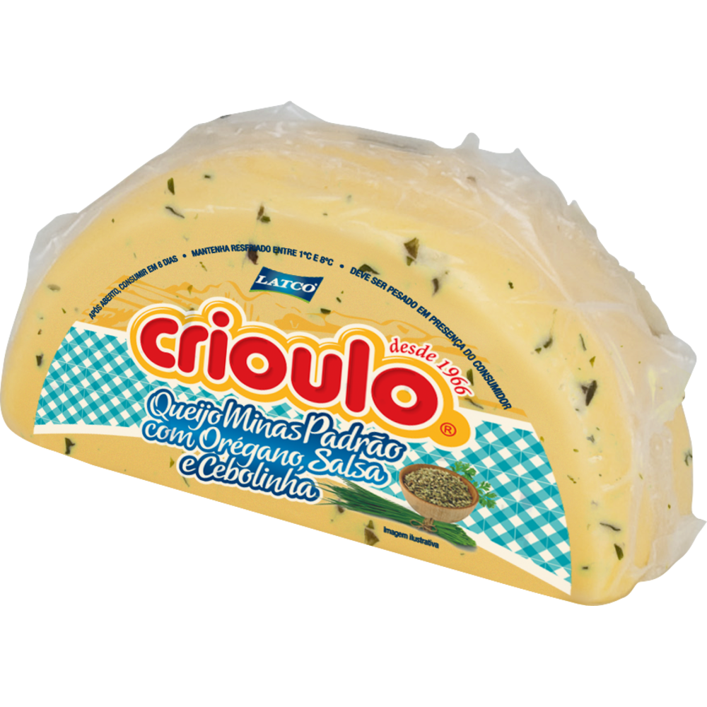 QUEIJO MINAS CRIOULO TEMP C OREG SALS kg