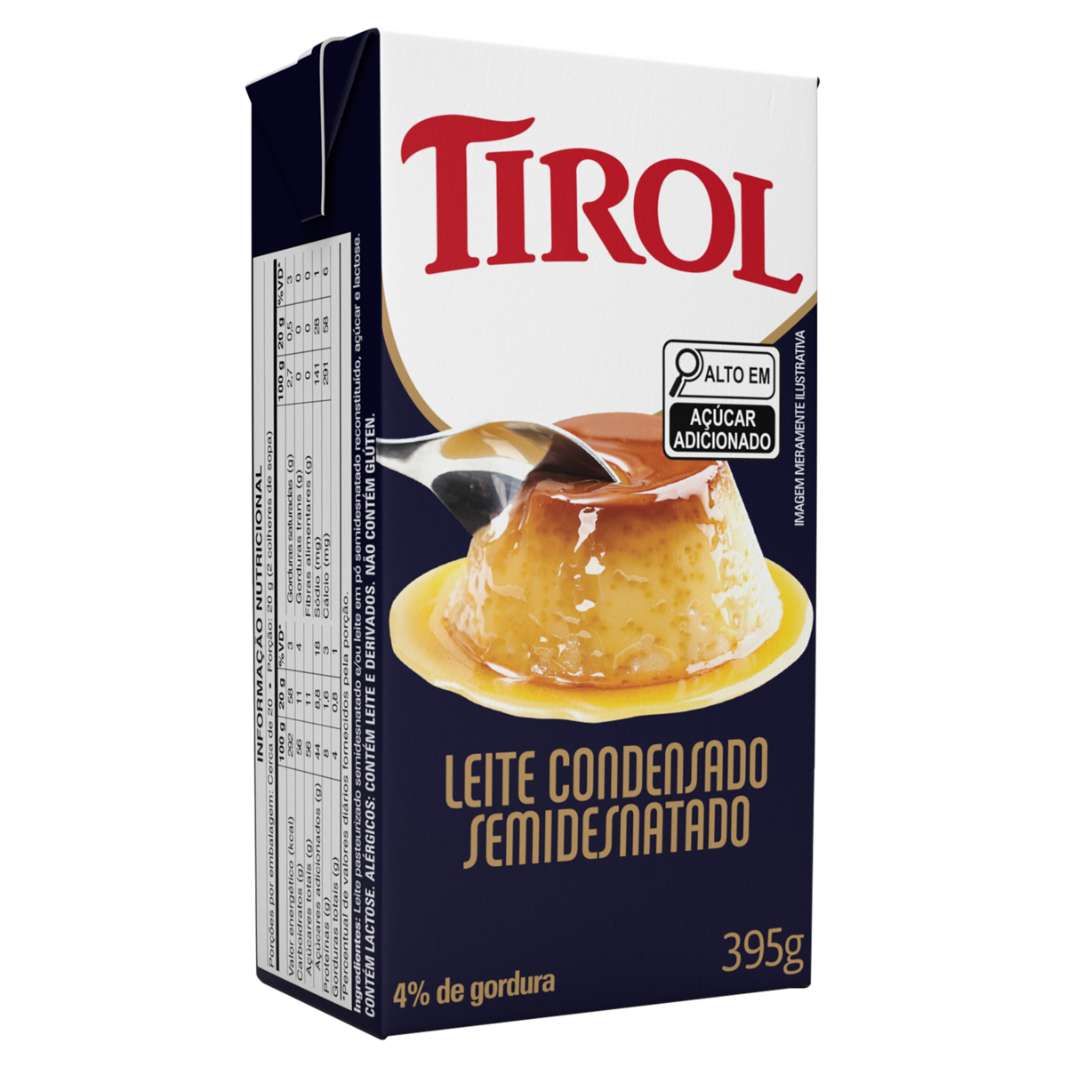 LEITE COND TIROL SEMIDESN TP 395G