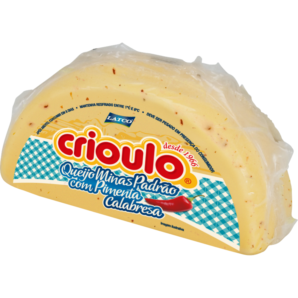 QUEIJO MINAS CRIOULO TEMP C PIM CALAB kg