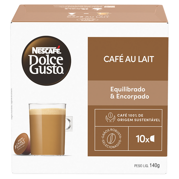 Cápsulas de Café Nescafé Dolce Gusto Café ao Leite 100g