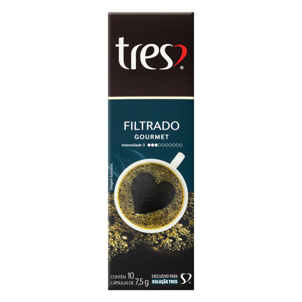 Cápsulas de Café 3 Corações Filt Gourmet 10x7,5g