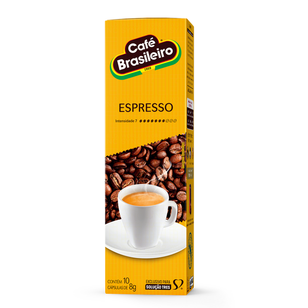 Cápsulas de Café 3 Corações Brás Espresso 10x8g