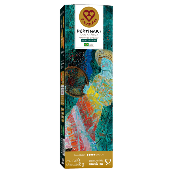 Cápsulas de Café 3 Corações Especial Portinari Peneirand 10x8g