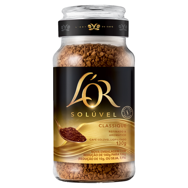 Café L'Or Solúvel Vidro Classique 130g