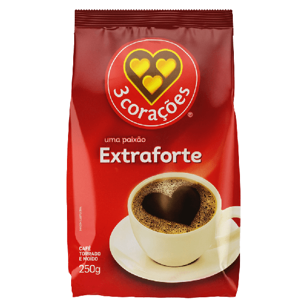 CAFE 3 CORACOES ALMOFADA EXT FORT. 250G