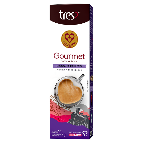 Cápsulas de Café 3 Corações Rit Mog Paul 10x8g
