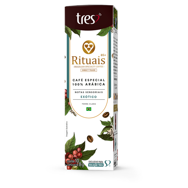 Cápsulas de Café 3 Corações Rit Moído Exótico 80g