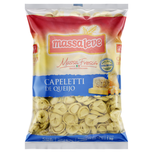 Capeletti Massa Leve Queijo 1kg