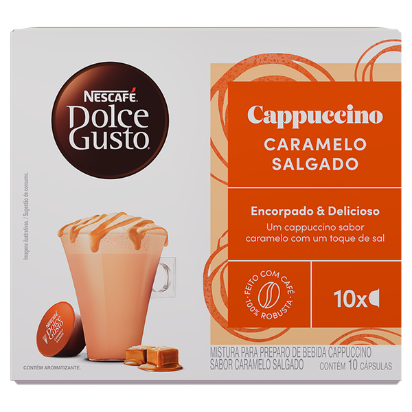Cápsulas de Cappuccino Nescafé Dolce Gusto Caramelo Salgado 175g