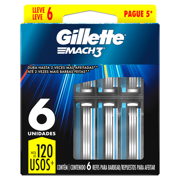 Carga Gillette Mach3 Leve 6 Pague 5 Unidades