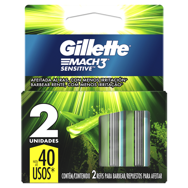 Carga Gillette Mach3 Sensitive 2 Unidades
