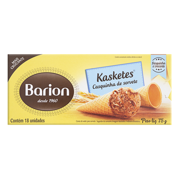 Casquinha de Sorvete Barion Kaskete 75g
