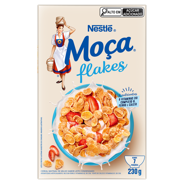 Cereal Matinal Moça Flakes Sachê Leite Condensado 120g