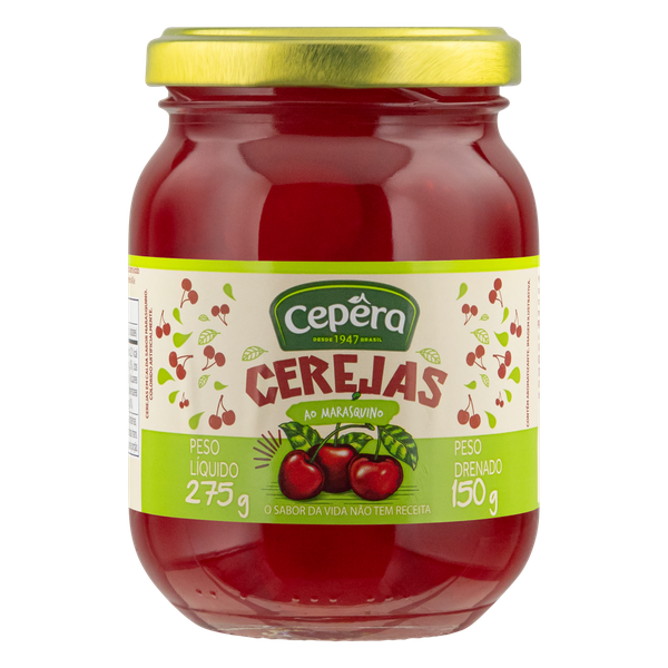 Cereja Cepêra Marasquino Vidro 150g