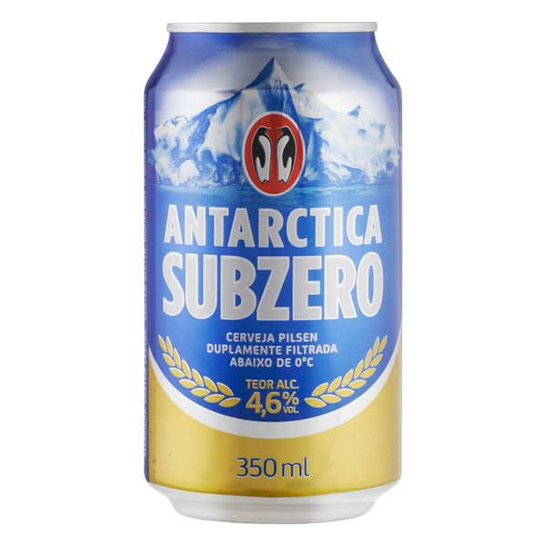 Cerveja Antarctica Subzero Lata 350ml