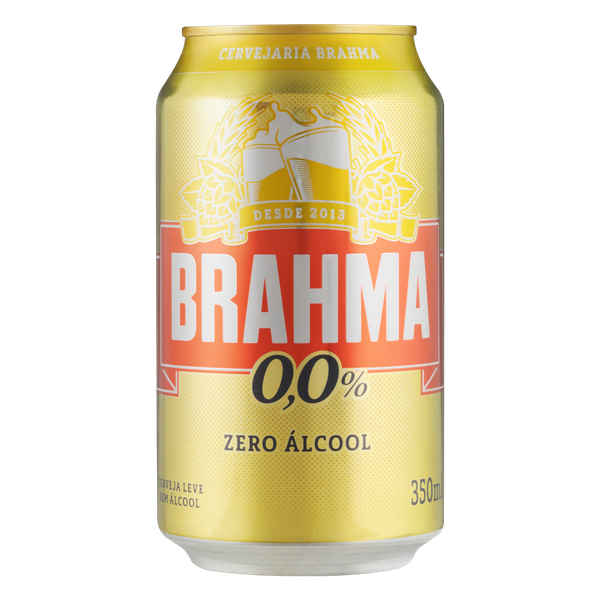 Cerveja Brahma Zero Lata 350ml