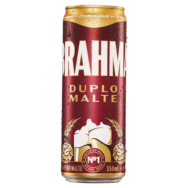 Cerveja Brahma Duplo Malte Lata 350ml
