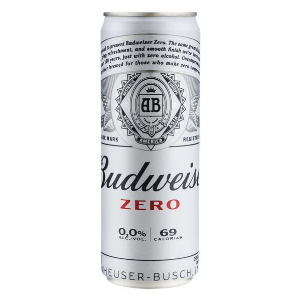 Cerveja Budweiser Zero Sleek Lata 350ml