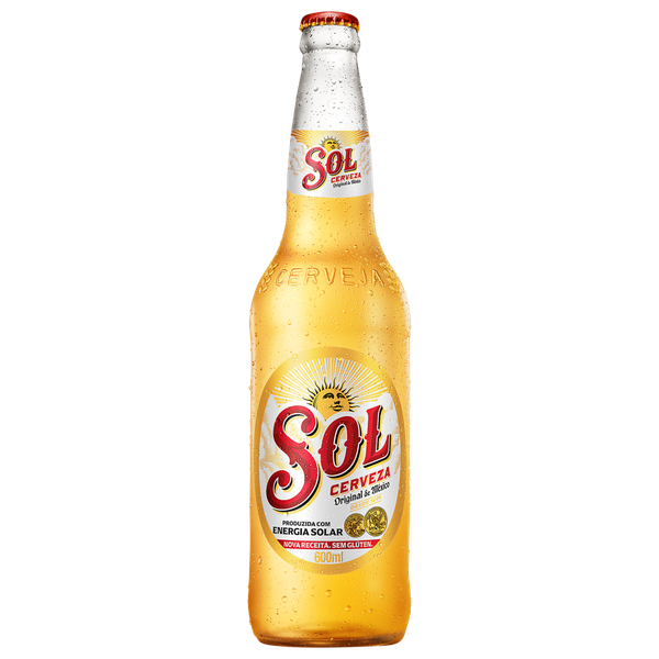 Cerveja Sol Mexicana Zero Garrafa 600ml