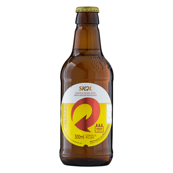 Cerveja Skol Garrafa 300ml