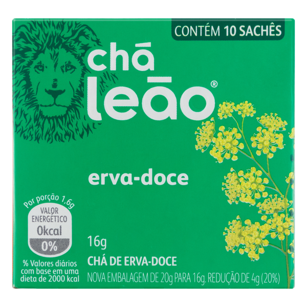 Chá Leão Erva Doce de 16g