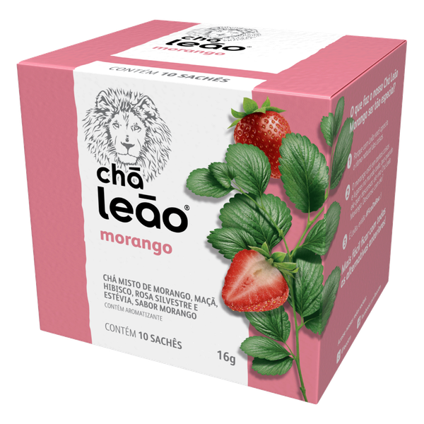 Chá Leão Morango 16g