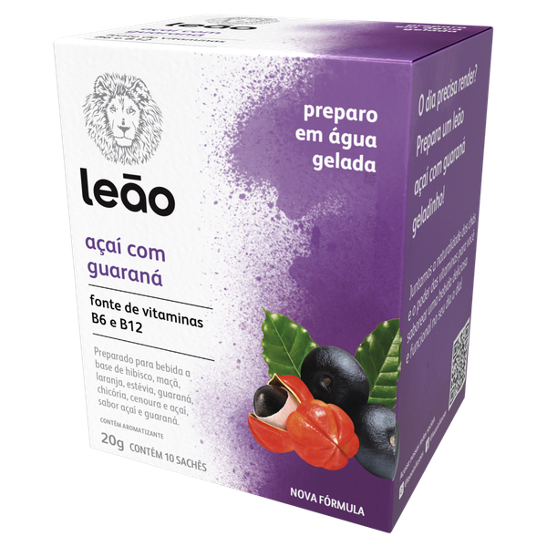 Chá Leão Vitamina Açaí e Guaraná 20g