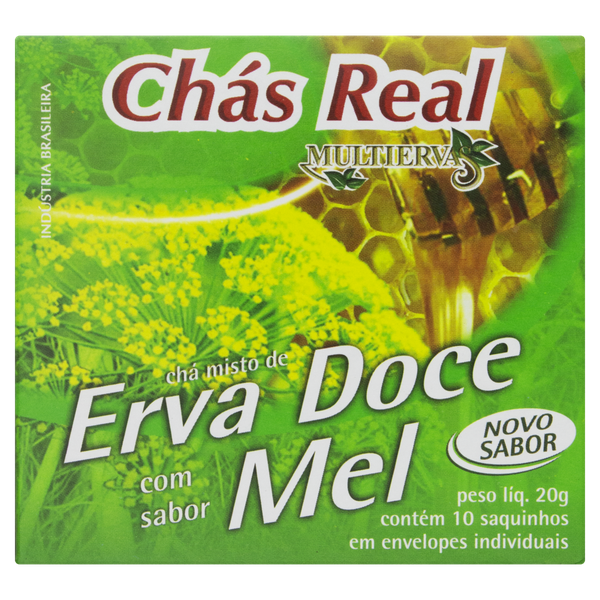 Chá Real Multiervas Erva-Doce com Mel 20g