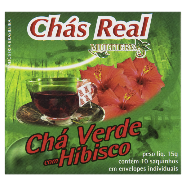 Chá Verde Real Multiervas Hibisco 15g