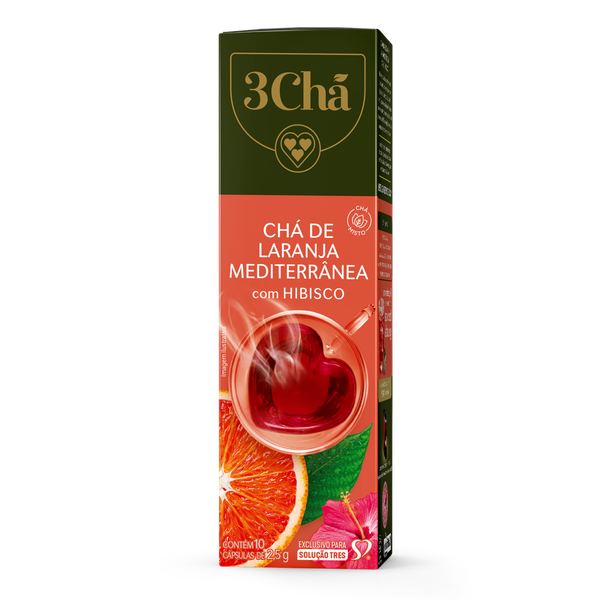 Cápsulas de Chá 3 Corações Hibisco La M 10x2,5g
